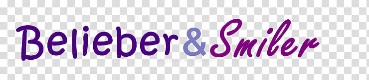 Texto Belieber Smiler transparent background PNG clipart