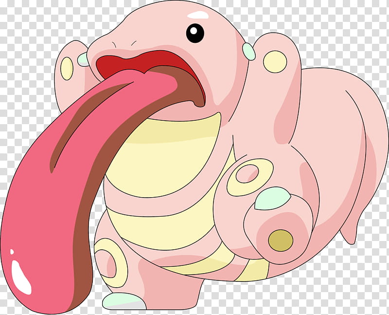Lickitung, Pokemon character illustration transparent background PNG clipart