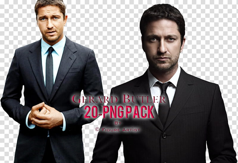 Gerard Butler , Gerard Butler collage with text overlay transparent background PNG clipart