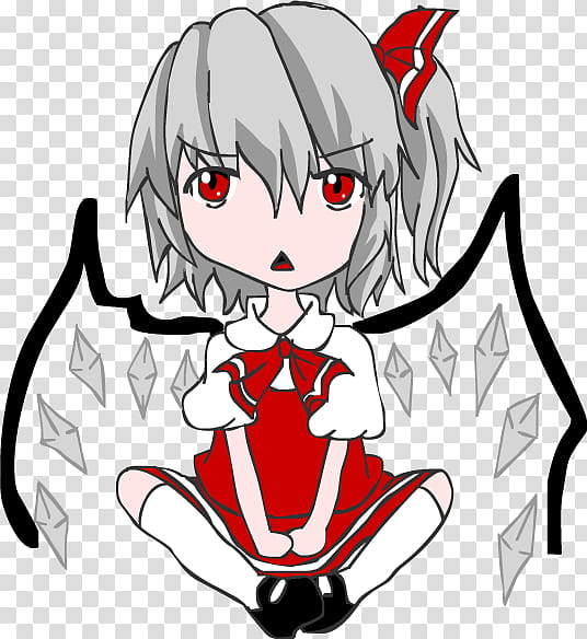 Gray, Flandre Cosplay transparent background PNG clipart