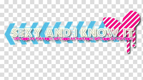 textos, Sexy and i know it text overlay transparent background PNG clipart
