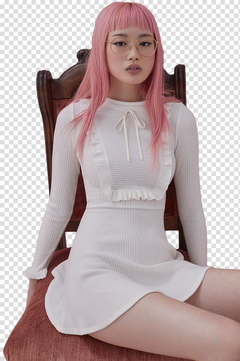 Fernanda Ly, woman in white dress sitting on chair transparent background PNG clipart