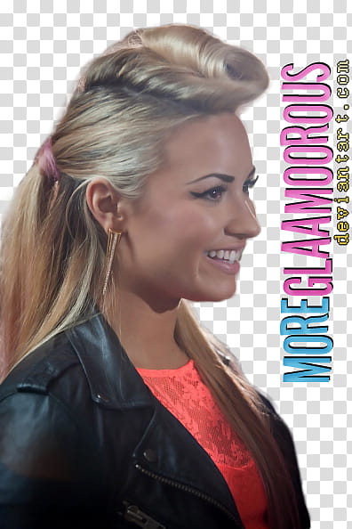 Demi lovato  The X Factor, woman wearing black jacket smiling transparent background PNG clipart