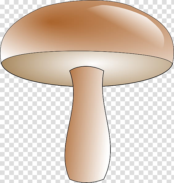 mushroom lamp table material property light fixture, Edible Mushroom, Beige transparent background PNG clipart