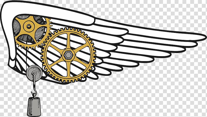 Gear, Steampunk, Wing, Machine, Auto Part transparent background PNG clipart