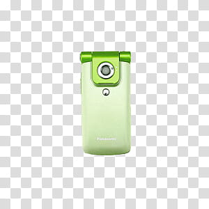 Objects, gray and green flip phone transparent background PNG clipart