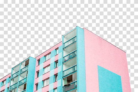 Building , pink and green concrete building transparent background PNG clipart