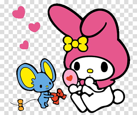My Melody S , bunny cartoon character transparent background PNG clipart