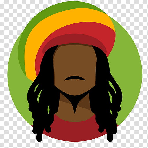 Mouth, Rastafari, Reggae, Cartoon, Rastaman, Face, Green, Yellow transparent background PNG clipart