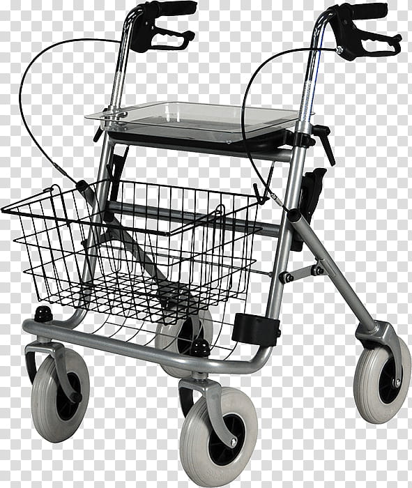 Shopping Cart, Walker, Rollator, Walker With Wheels, Mobility Aid, Drive Medical, Invacare, Walking transparent background PNG clipart