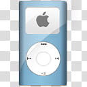 iPod Aqua   PC, iPod mini Blue icon transparent background PNG clipart