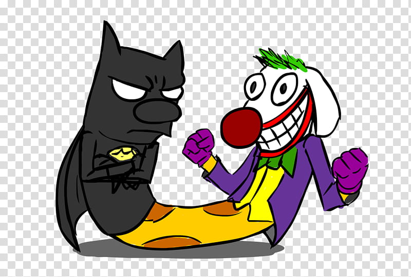 CatDog Batman/Joker Crossover transparent background PNG clipart