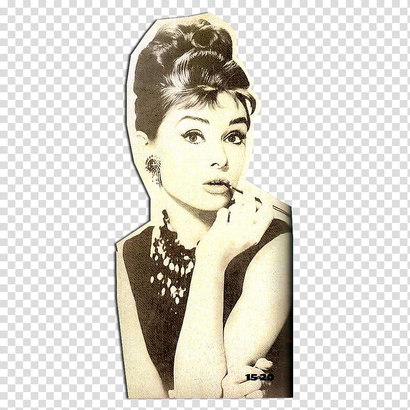Audrey Hepburn transparent background PNG clipart