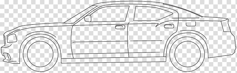Dodge Charger Line Art , car illustration transparent background PNG clipart