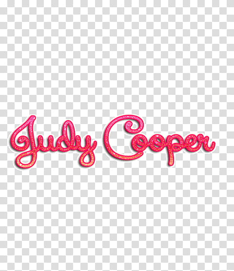 Judy Cooper text transparent background PNG clipart