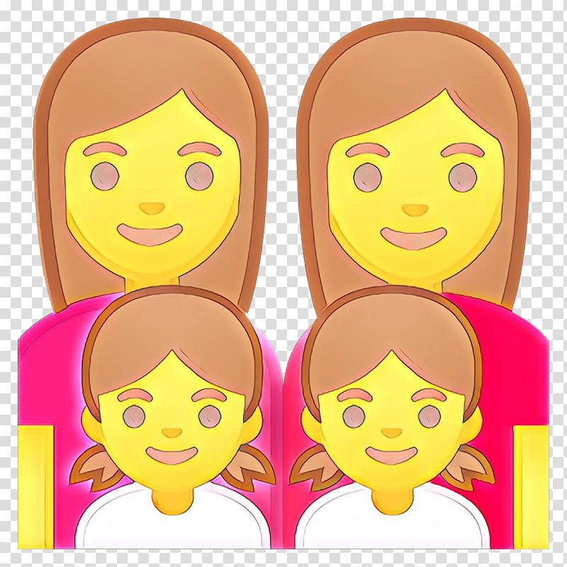 Smiley Face, Cartoon, Emoticon, Family, Emoji, Woman, Girl, Daughter transparent background PNG clipart