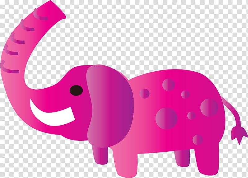 Indian elephant, Abstract Elephant, Watercolor Elephant, Cartoon Elephant, Pink, Magenta, Animal Figure transparent background PNG clipart