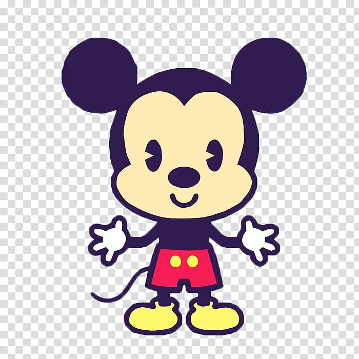 Disney Cuties, Mickey Mouse illustration transparent background PNG clipart