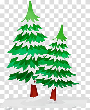 Christmas tree, Watercolor, Paint, Wet Ink, Colorado Spruce, Oregon Pine, Christmas Decoration, White Pine transparent background PNG clipart thumbnail
