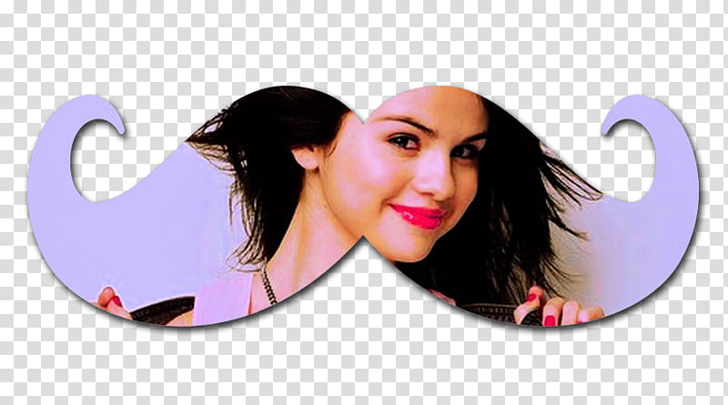 Bigote Selena Gomez transparent background PNG clipart