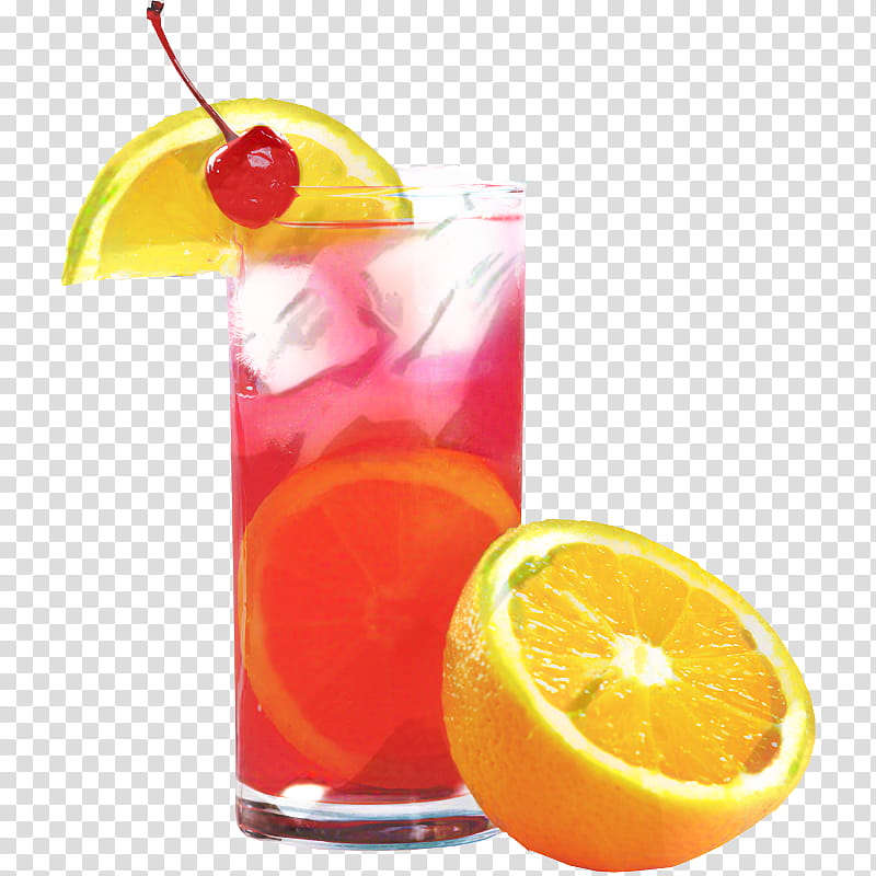 Lemon Tea, Punch, Juice, Drink, Fizzy Drinks, Slush, Cocktail, Tequila Sunrise transparent background PNG clipart