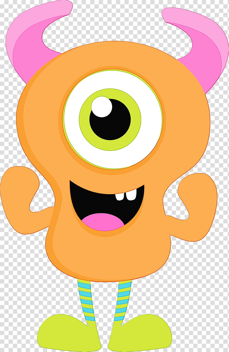Monster, Drawing, Cartoon, Party, Monsters Inc, Facial Expression, Yellow, Pink transparent background PNG clipart