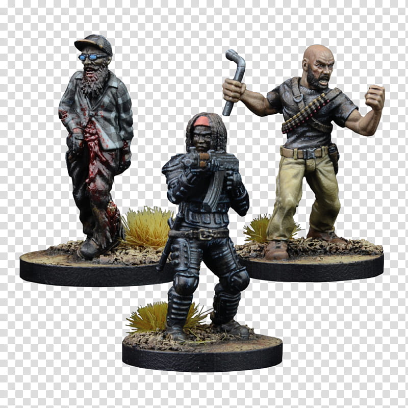 Walking Dead Figurine, Walking Dead Michonne, Walking Dead All Out War, Video Games, Tyreese, Governor, Mantic Games, Miniature Wargaming transparent background PNG clipart