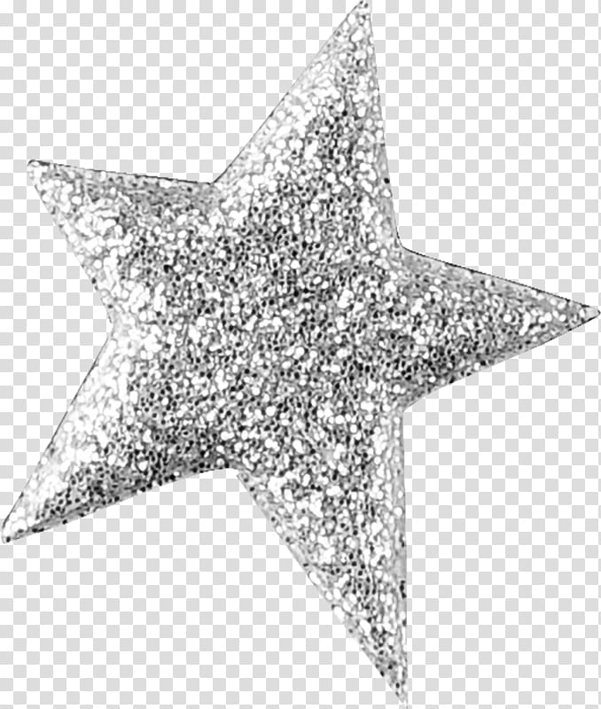 Glitter Star, Angle, Line, Symmetry, Holiday Ornament, Astronomical Object, Glitter, Silver transparent background PNG clipart