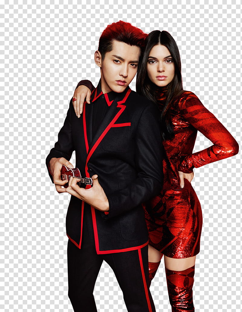 KRIS WU KENDALL JENNER transparent background PNG clipart