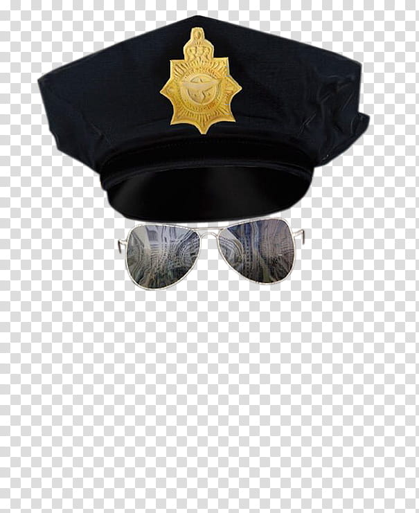 SNAPCHAT , sunglasses and police cap transparent background PNG clipart