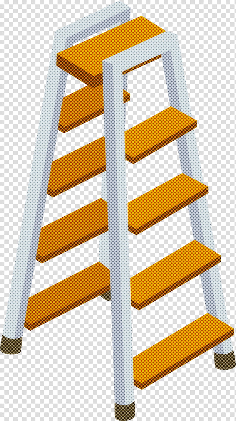 stairs yellow ladder transparent background PNG clipart