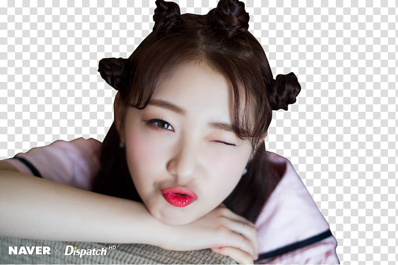 YEOJIN X DISPATCH LOONA, female Korean star posing for transparent background PNG clipart