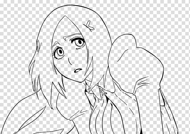 Bleach Ch Chapter  Inoue Orihime Lineart transparent background PNG clipart