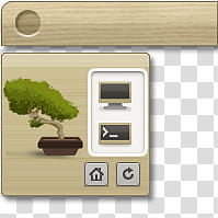 Muku Icons for Iconager, Sys-Taskbar, bonzai tree labeled icon transparent background PNG clipart