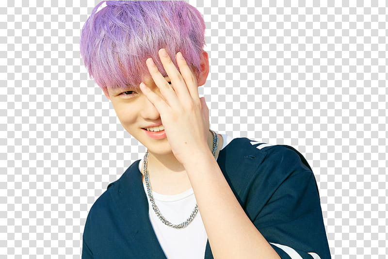 CHENLE NCT DREAM We Young, smiling man in black and white top transparent background PNG clipart