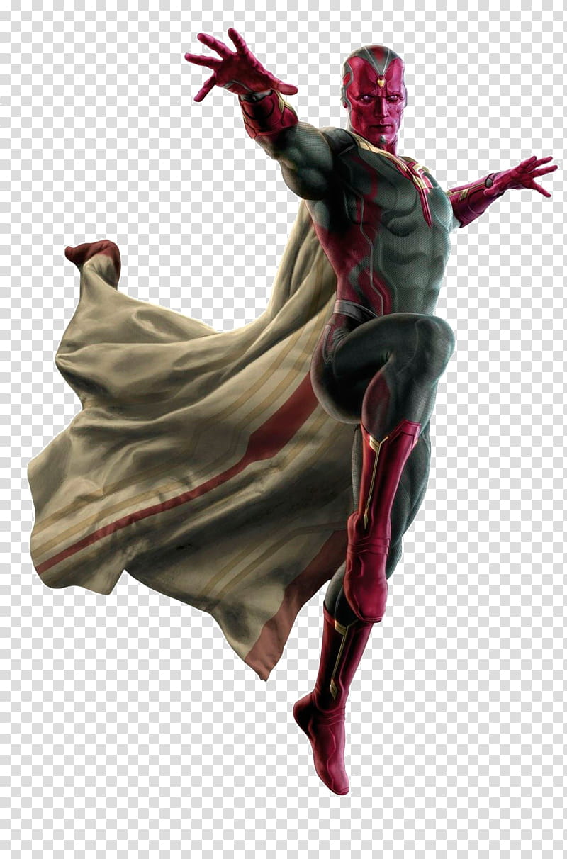 Vision from Marvel The Avengers AoU RENDER, Marvel Avengers: Vision transparent background PNG clipart