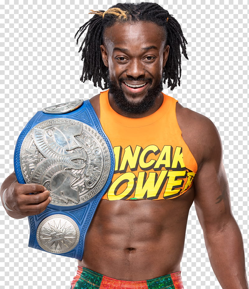 Kofi Kingston  SDLIVE Tag Team Champion transparent background PNG clipart