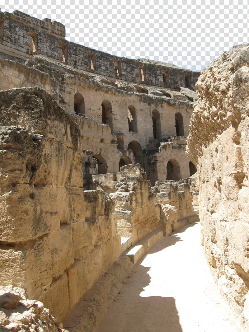 Roman ruins , beige concrete structure transparent background PNG clipart