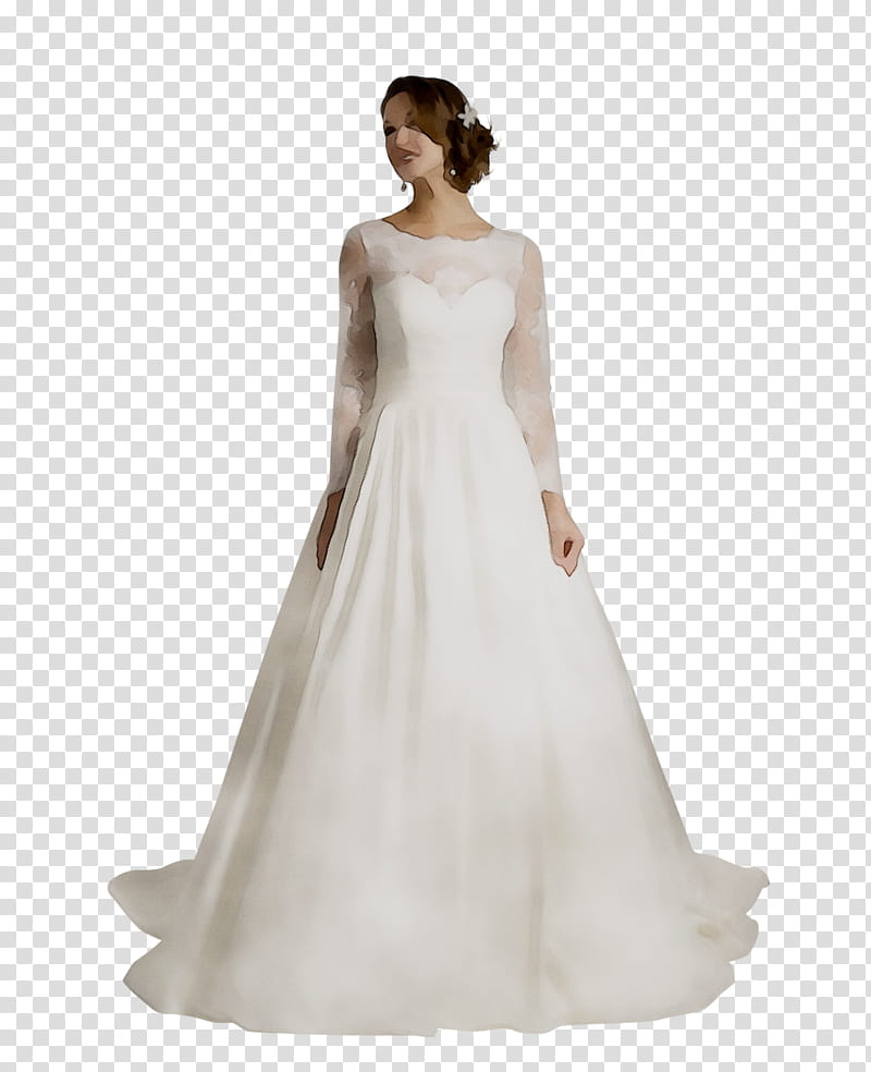 Wedding Dress, Bride, Clothing, Aline, Sleeve, Neckline, Ball Gown, Skirt transparent background PNG clipart