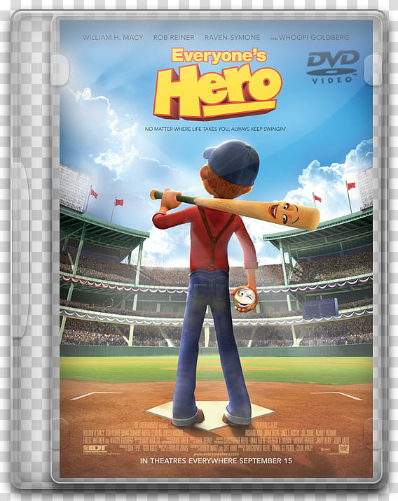 DVD movies icon, everyones hero, Everyone's Hero DVD cover transparent background PNG clipart
