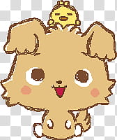 Chibi Maru Scribble , brown puppy sticker transparent background PNG clipart