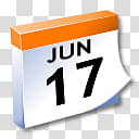WinXP ICal, Jun  calendar chart transparent background PNG clipart