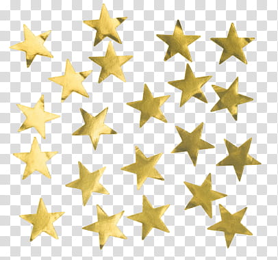 yellow star print transparent background PNG clipart