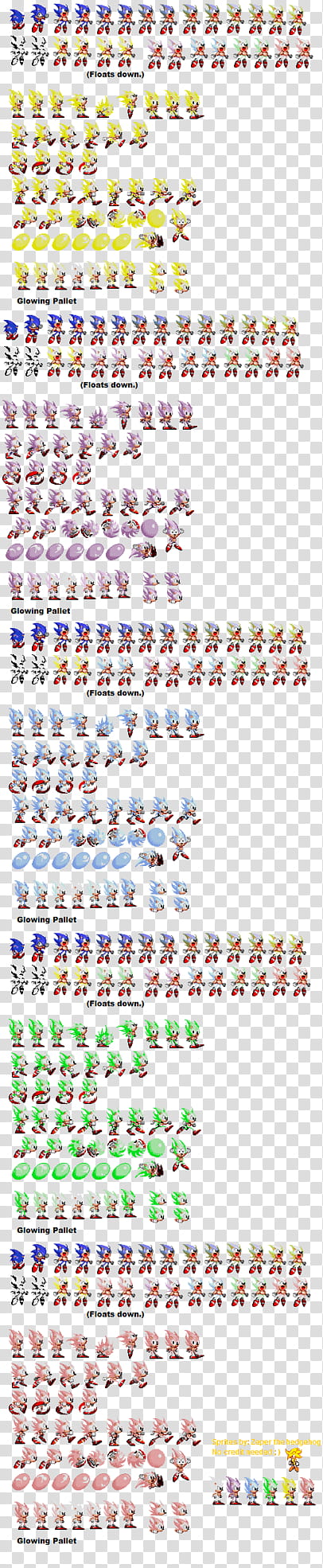 Tails Sprite Sheet Sonic Jump - Sonic Advance Tails Sprites, HD Png  Download, png download, transparent png image