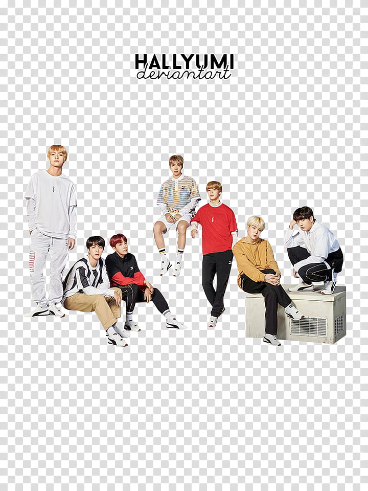 BTS PUMA, white and brown ceramic figurine transparent background PNG clipart