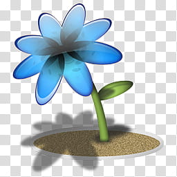 Soylent, Blue Flower icon transparent background PNG clipart