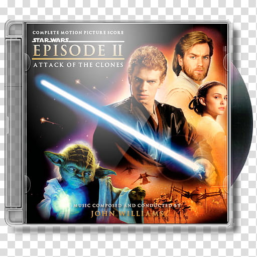 CDs  Star Wars Episode  Attack Of The Clo, Star Wars II Attack Of The Clones  icon transparent background PNG clipart
