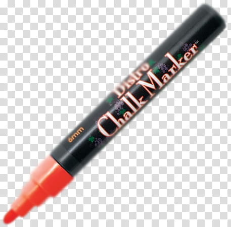 red Bistro chalk marker transparent background PNG clipart