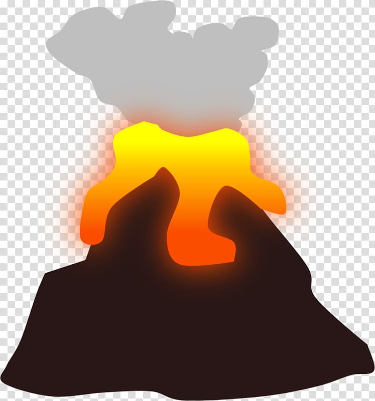 Volcano, Magma, Lava, Drawing, Rock, Shield Volcano, Erupcja Wulkanu, Silhouette transparent background PNG clipart