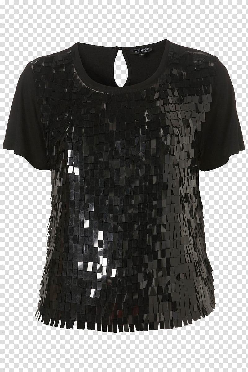 Shirts , black sequin blouse transparent background PNG clipart